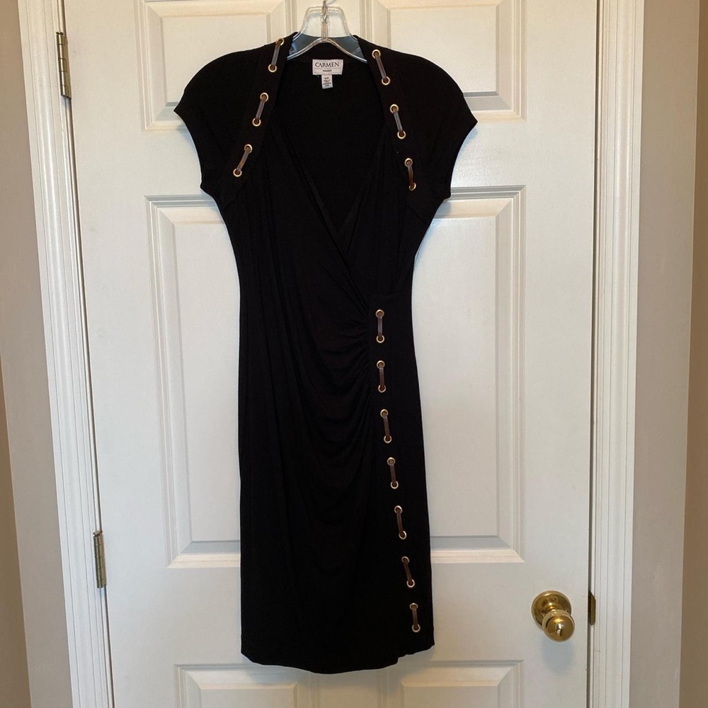 Carmen Marc Valvo Women's Black Dress